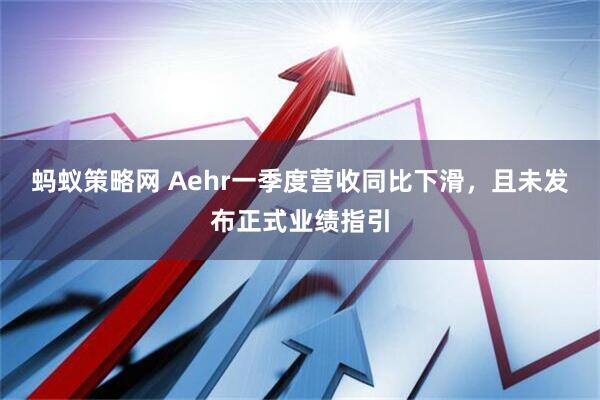蚂蚁策略网 Aehr一季度营收同比下滑，且未发布正式业绩指引